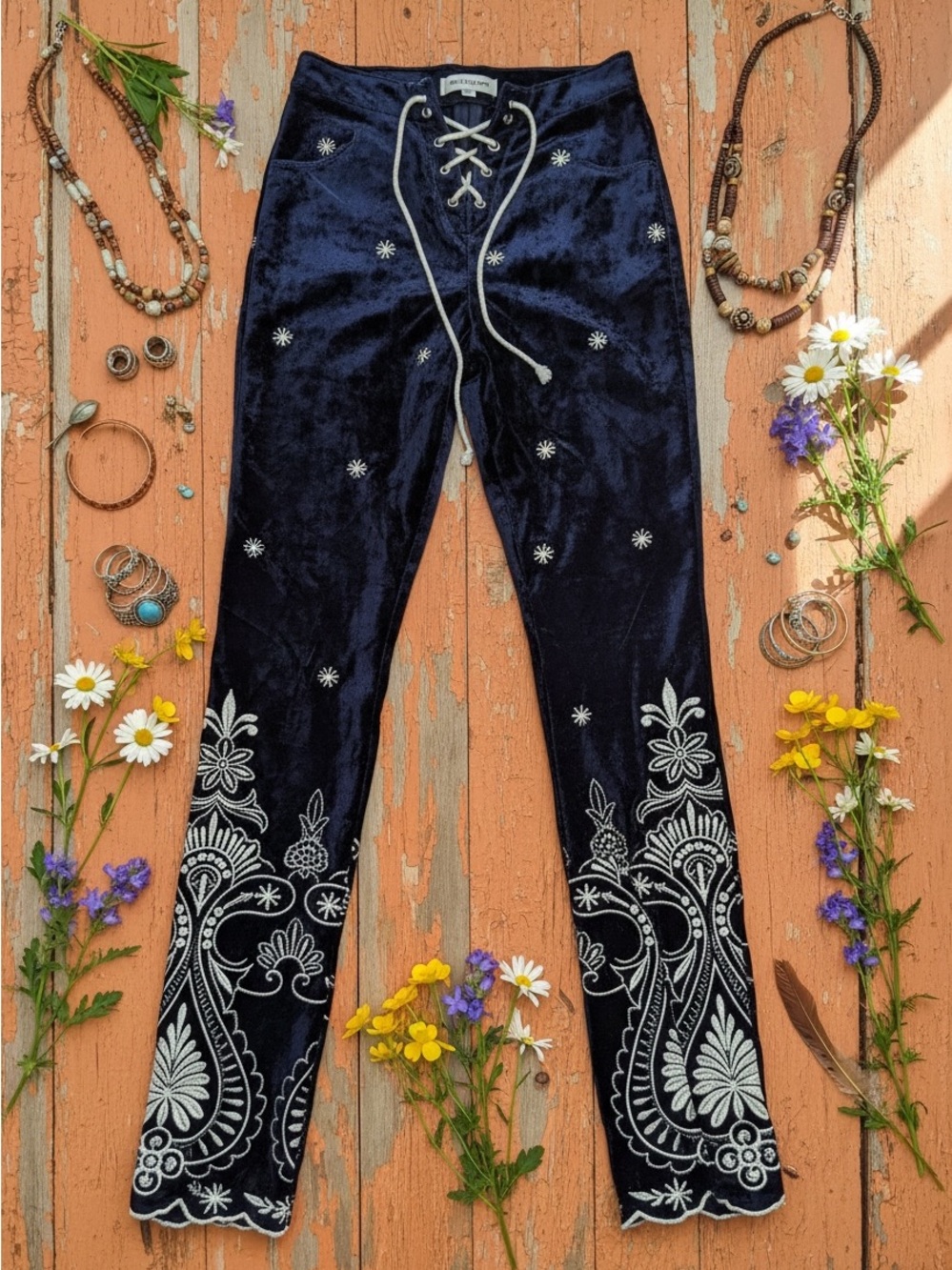 Lenni the Label Anthropologie velvet pants